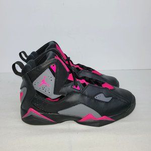 Air Jordan True Flight GS Black/ Dark Grey/ Deadly Pink 342774-009 US Size 5.5Y